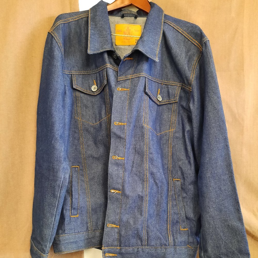 Legendary Blue Denim Jean Jacket Unisex Size 2XL